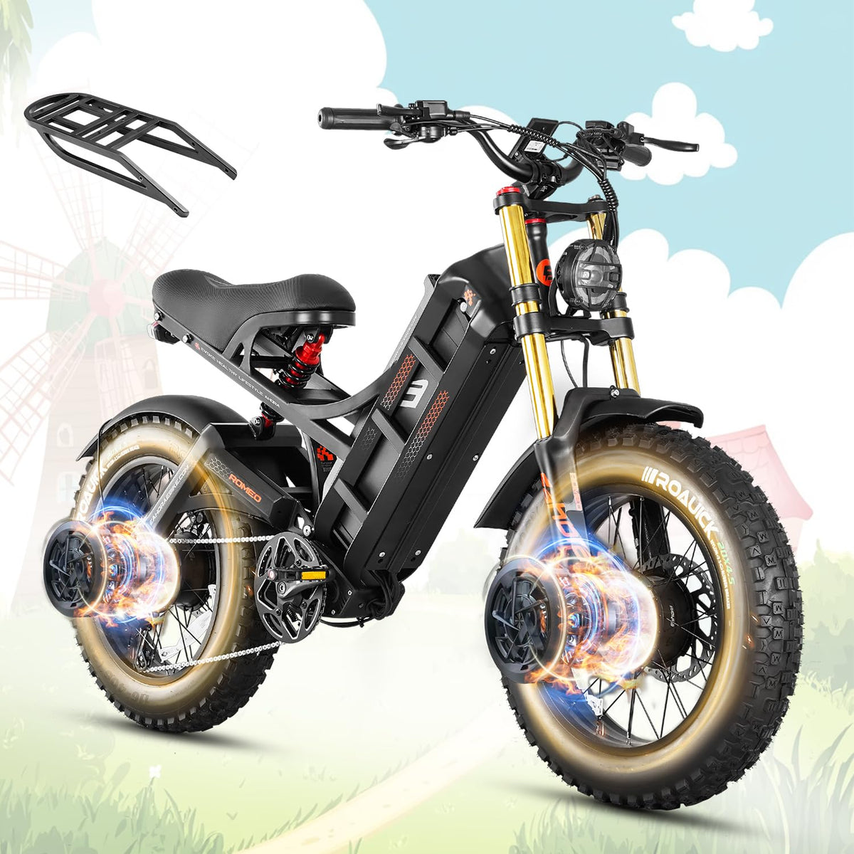Eahora Romeo Pro Electric Bike – Long Range Fat Tire Canada