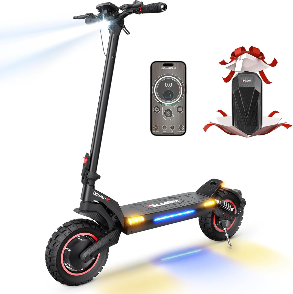 iScooter iX7 Pro dual motor electric scooter Canada side view