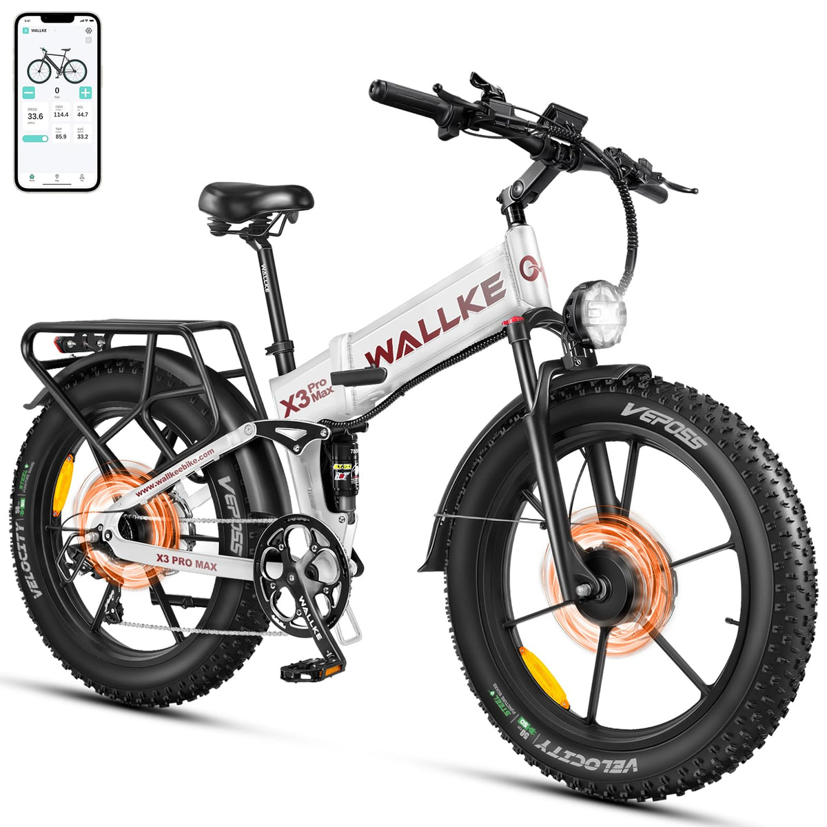 Wallke X3 Max fat tire electric bike Canada detail image
