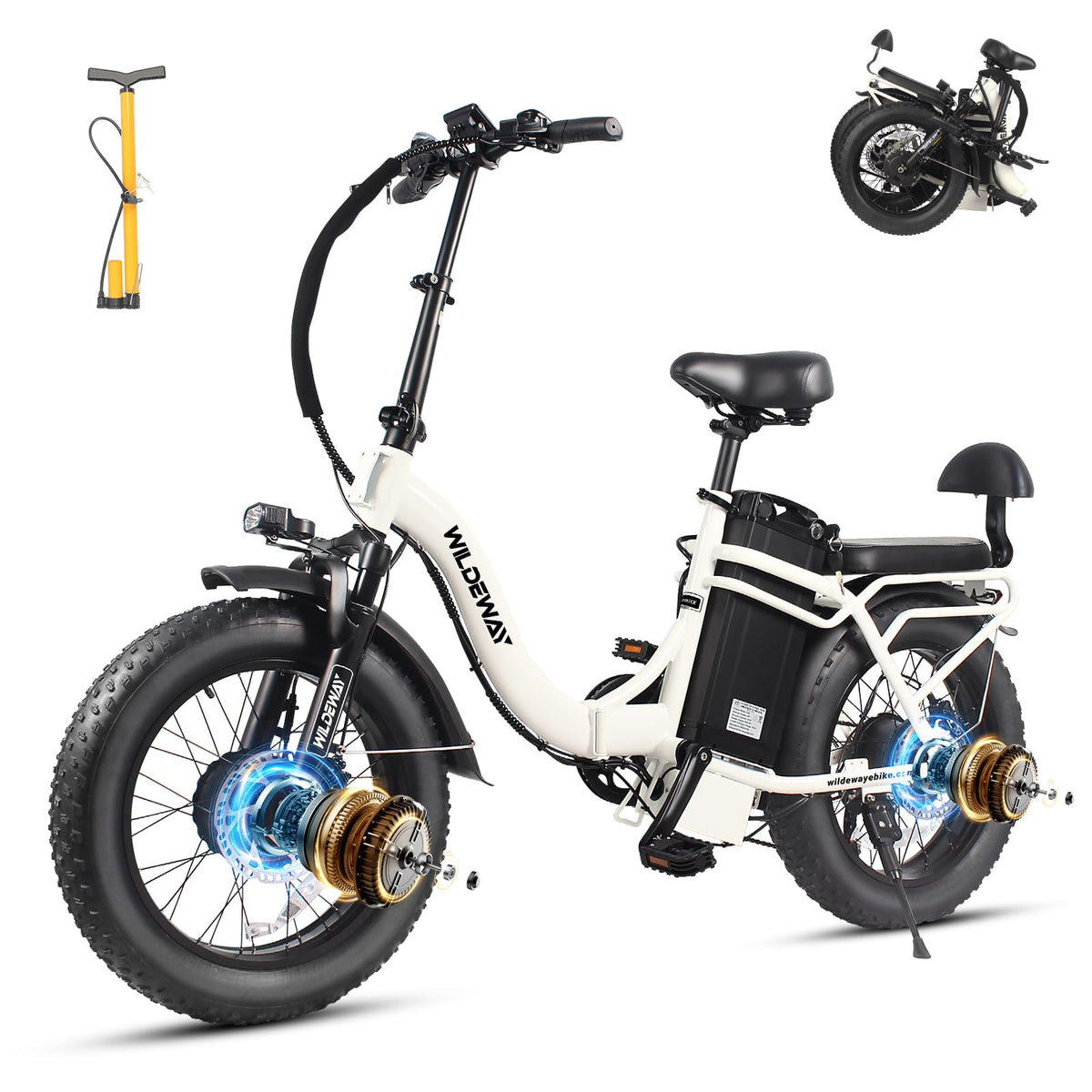 SummitX 1000W Folding E-Bike - Long Range 250km