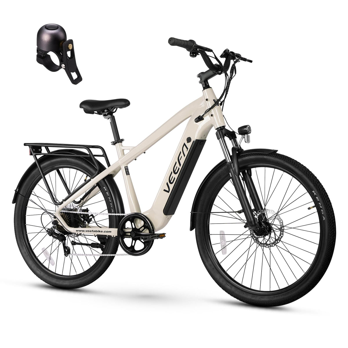 VEEFA Electric Bike for Adults 27.5” Ebike 32-38kmh Peak 1000W Motor E-Bike 128 KM Max Range by 48V Built-in Removable Battery, 5 Pedal-Assist Levels, UL 2849 Certified E Bike for Commuting