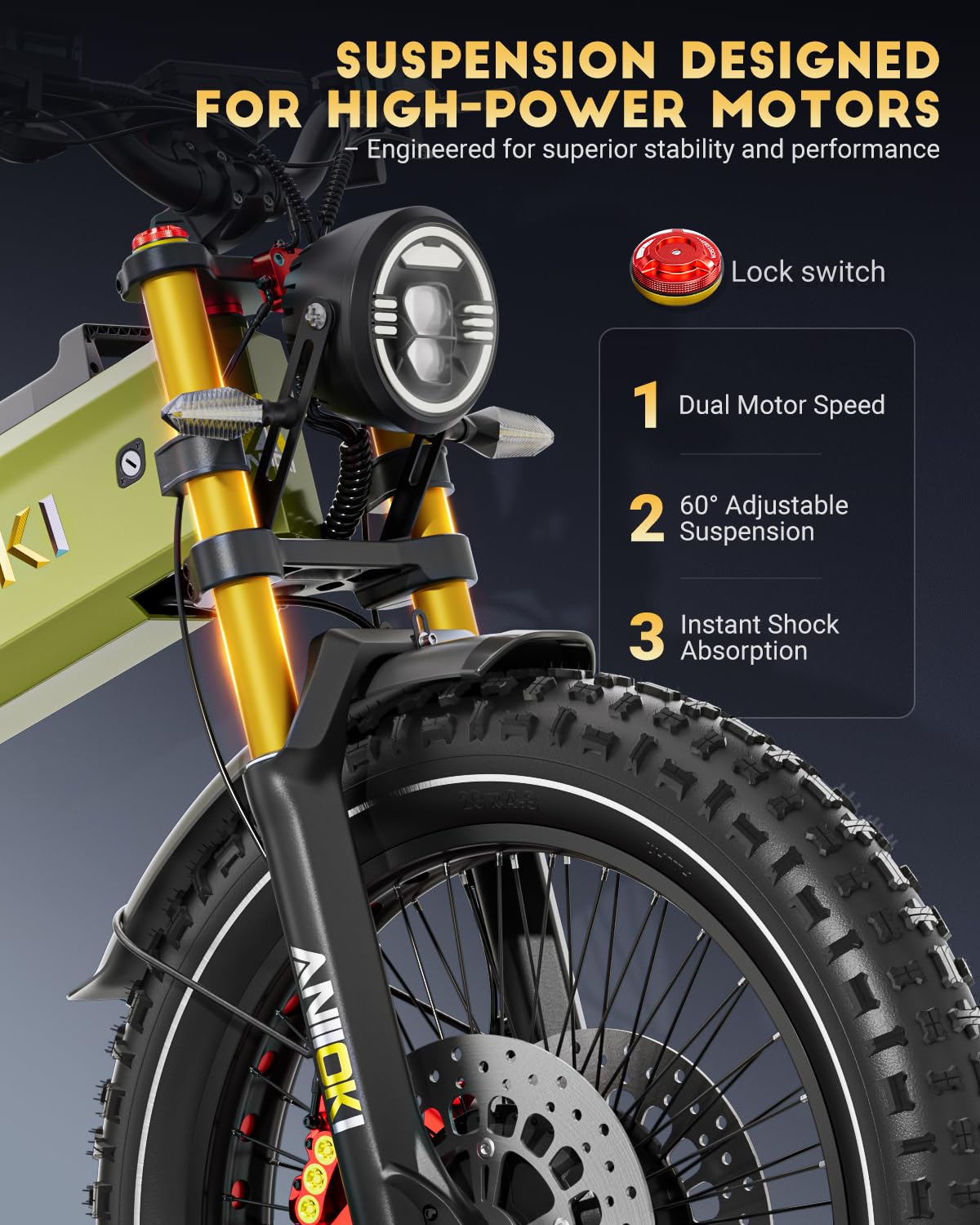 Aniioki A9 Pro Max Electric Bike 6000W Canada