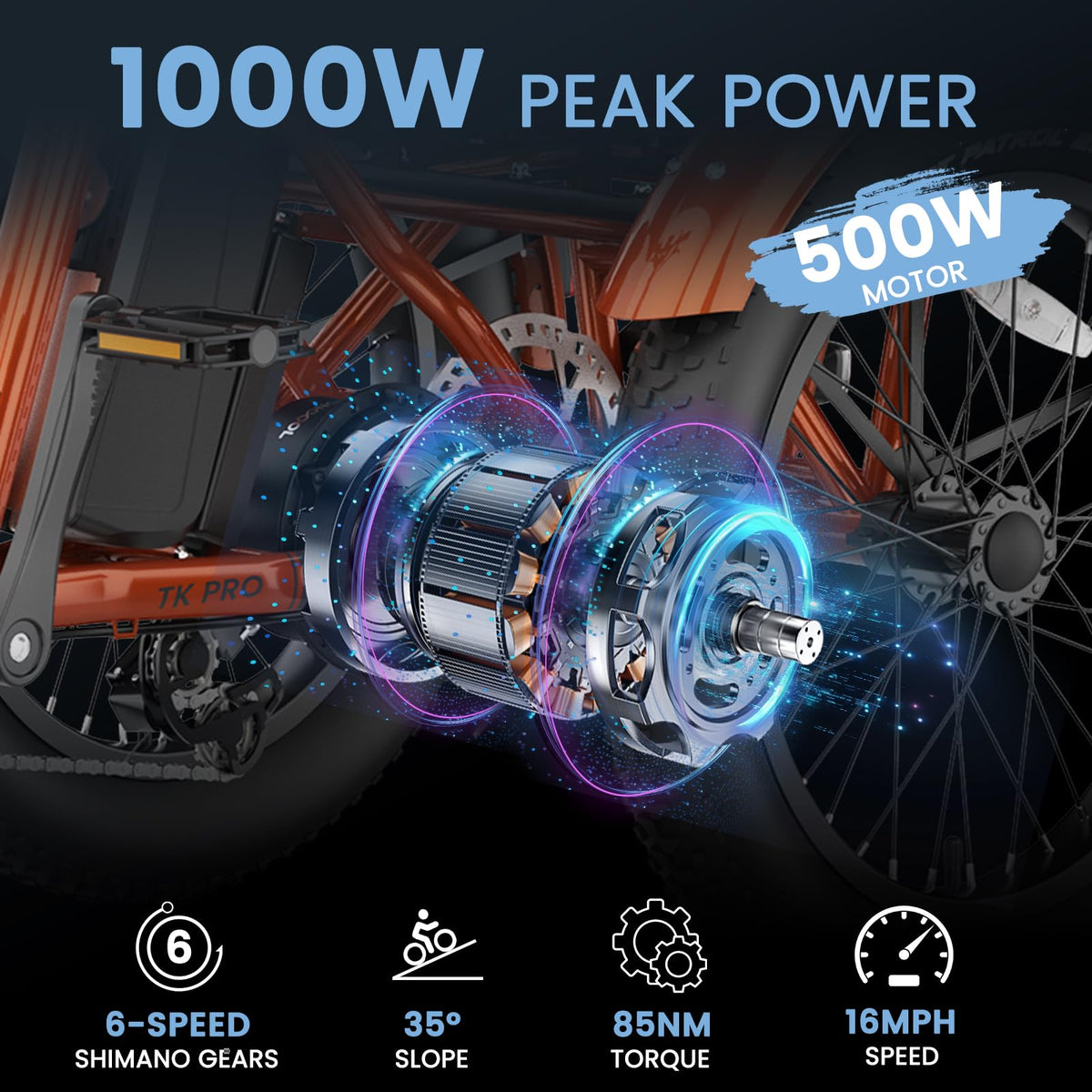 Mooncool TK1 Triciclo Eléctrico - El Mejor en Canadá