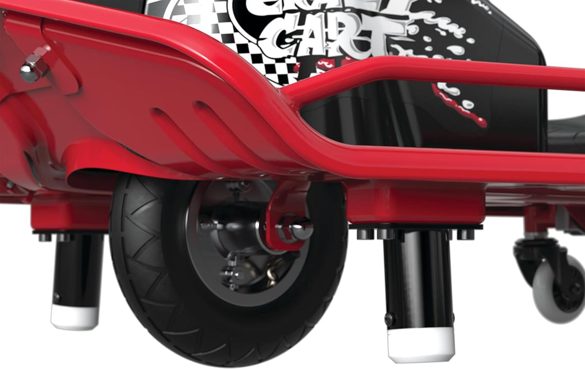 Razor Crazy Cart black red rear angle Canada