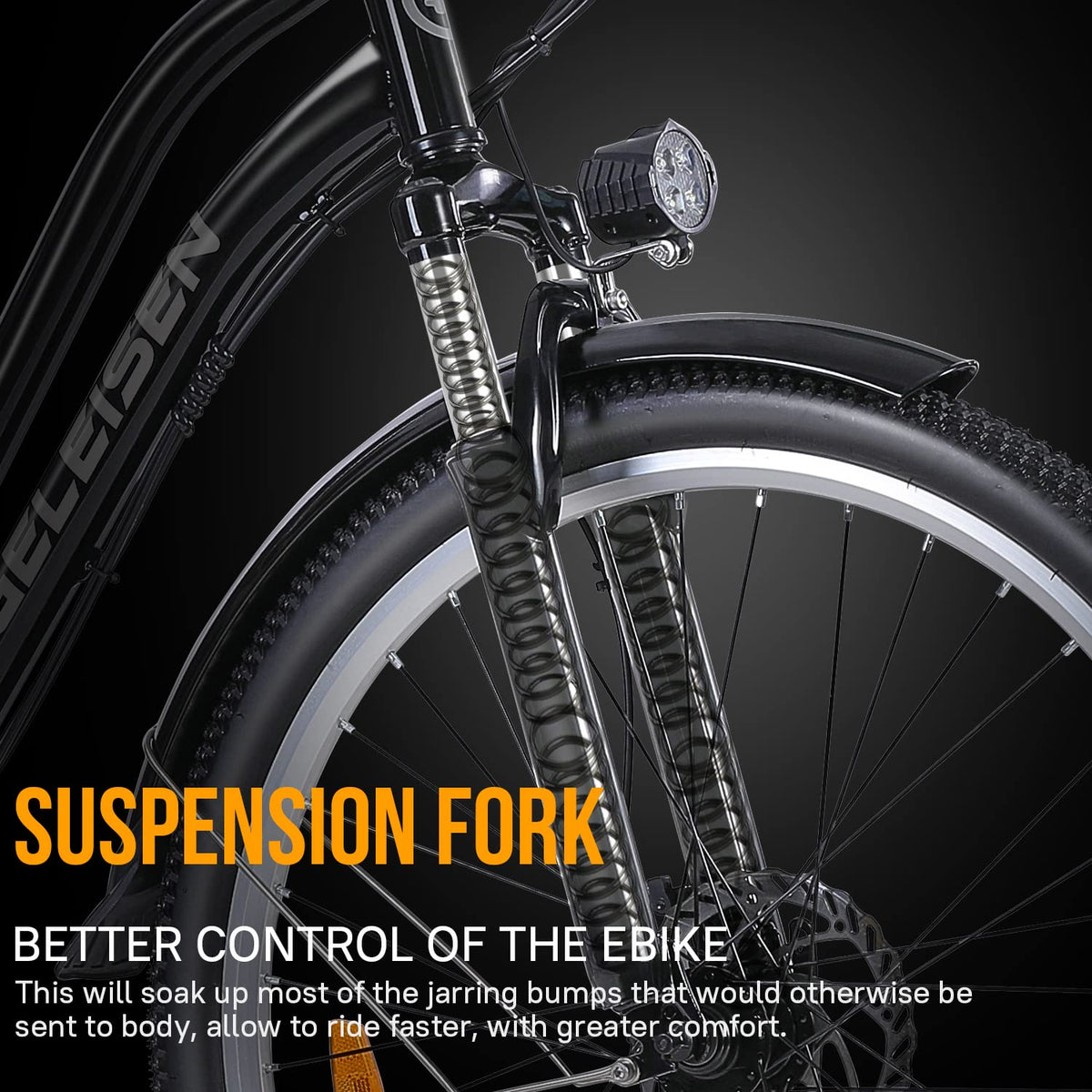 GELEISEN Step-Thru Electric Bike 26&quot; Commuter Canada