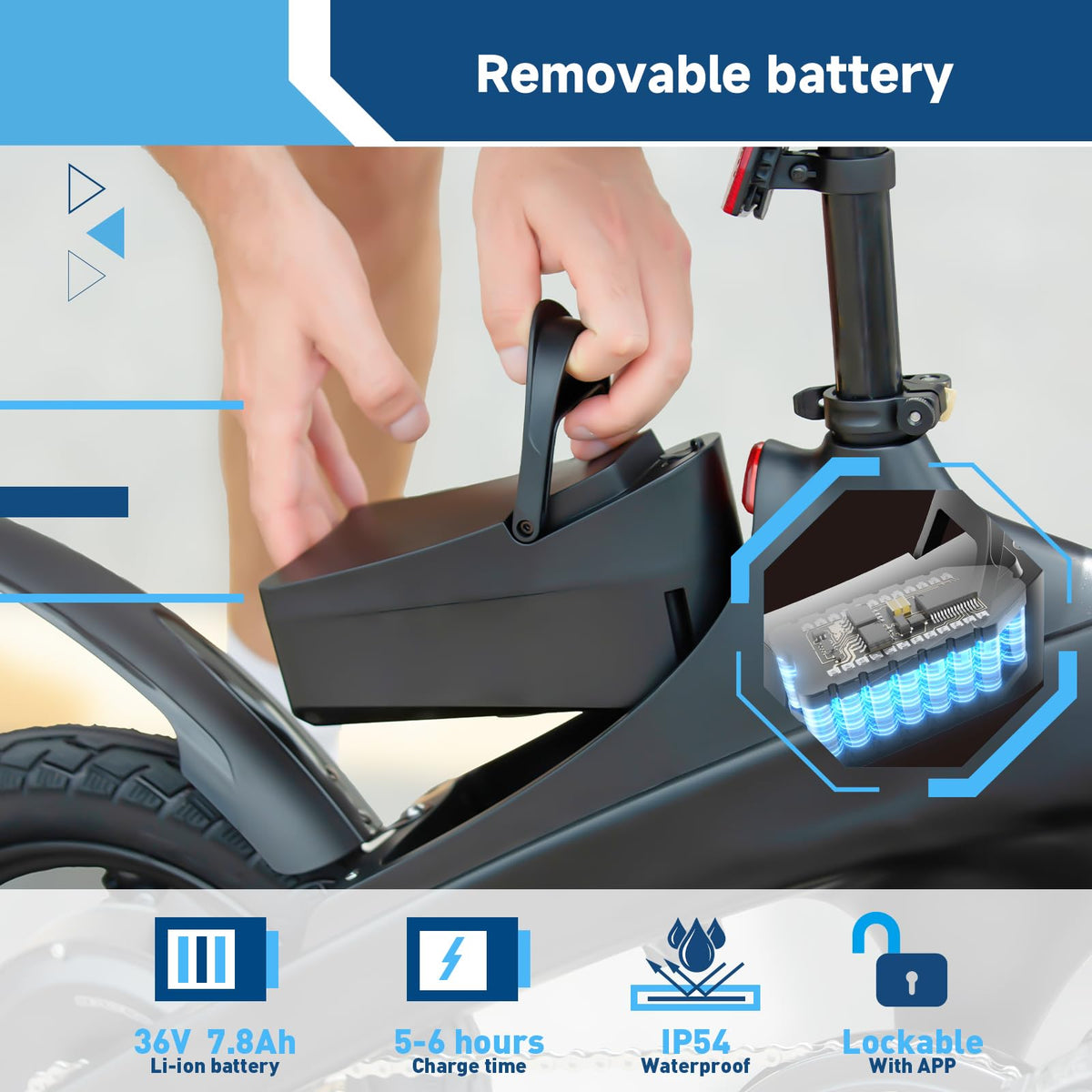 Hiboy C1 Folding Electric Bike 500W – 32km/h, 70km Range