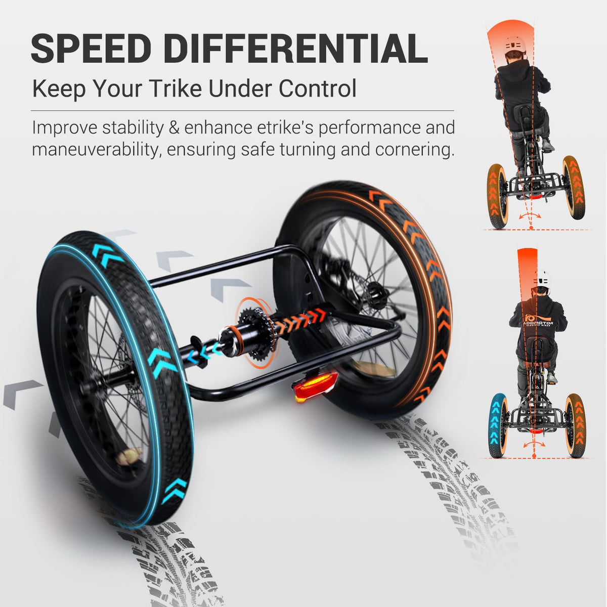 ADDMOTOR Grandtan II 750W Electric Tricycle for Adults – 48V 20AH, 85 Mile Range, Fat Tire 3-Wheel E-Trike for Seniors