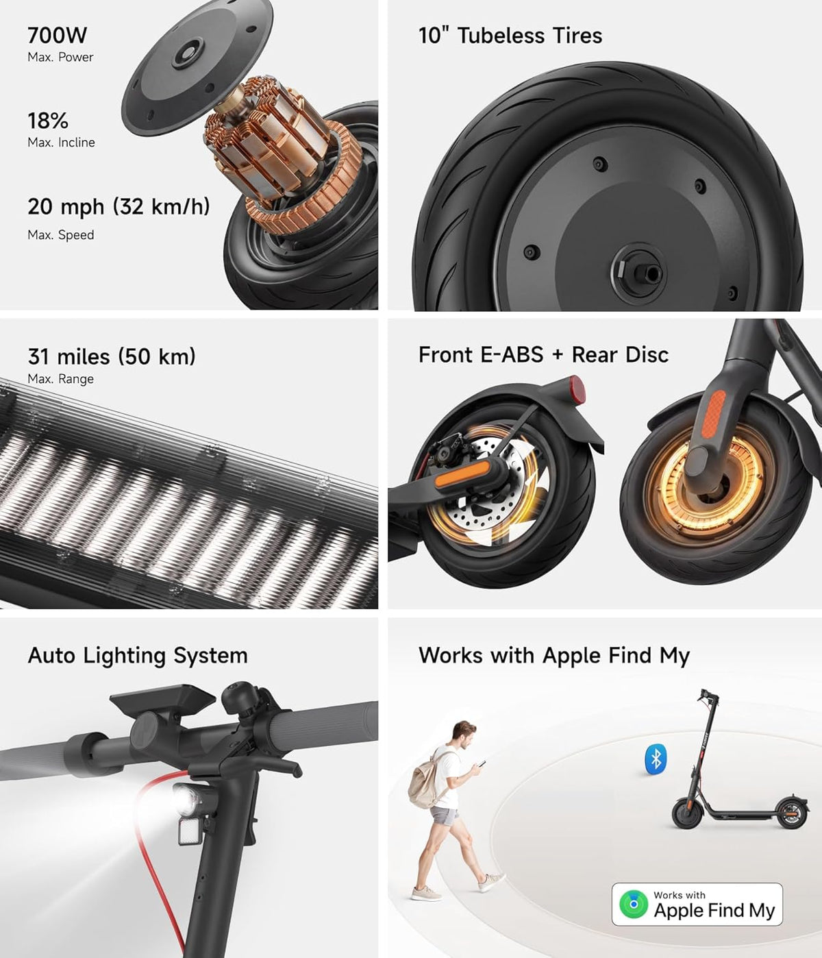 NAVEE V50 electric scooter app and cockpit detail Canada
