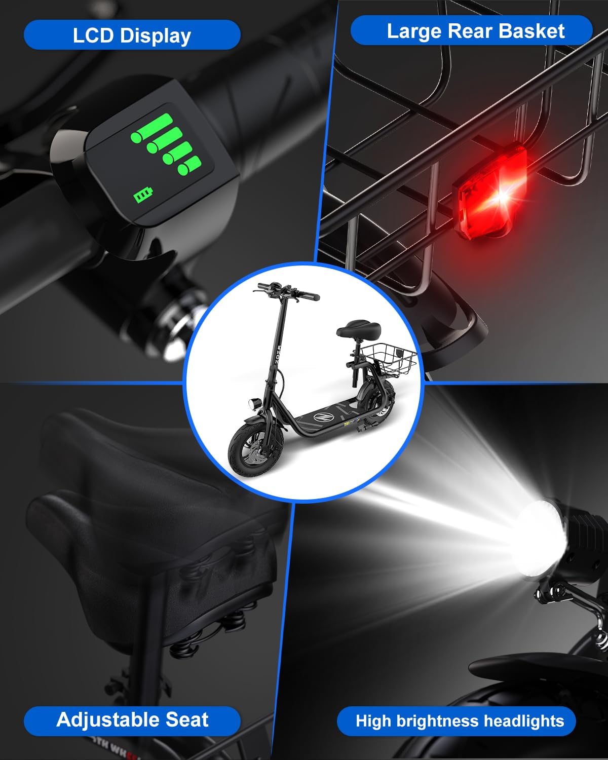 ZDZA ZD06 Electric Scooter 800W Peak Motor – Canada-Wide Shipping