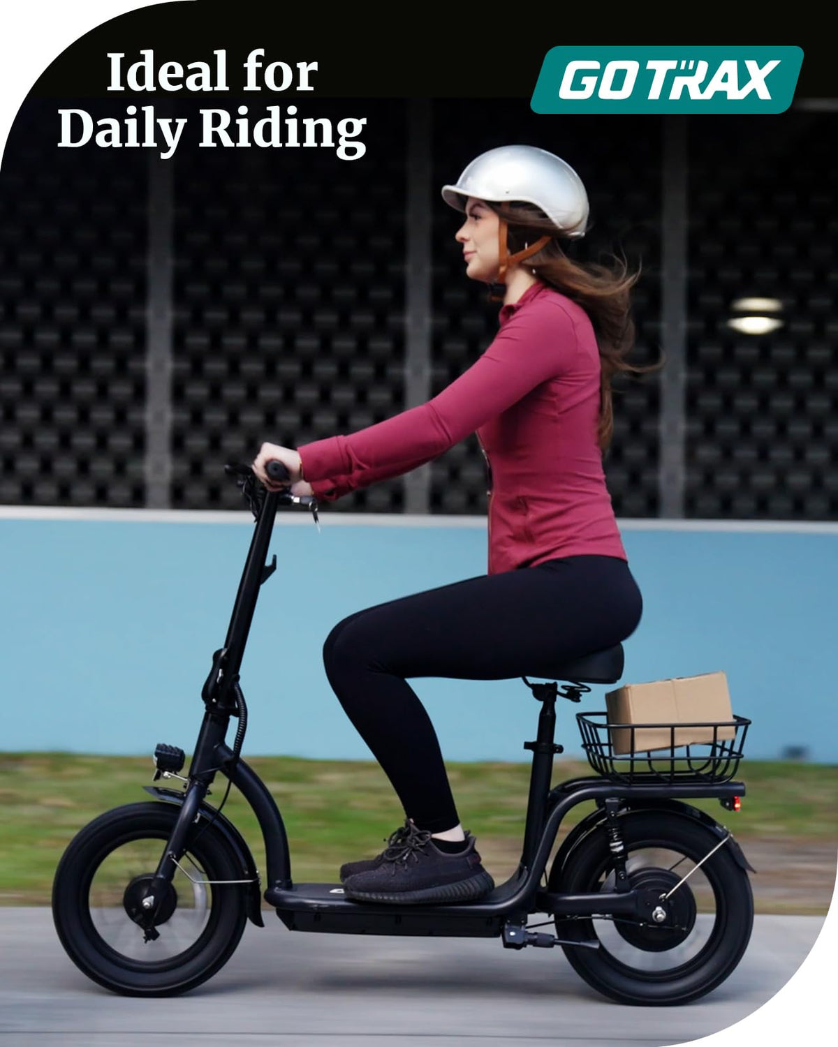 Gotrax Astro Electric Scooter – 350W Motor, 25km/h Speed, 30km Range, Foldable, Comfortable Ride in Canada