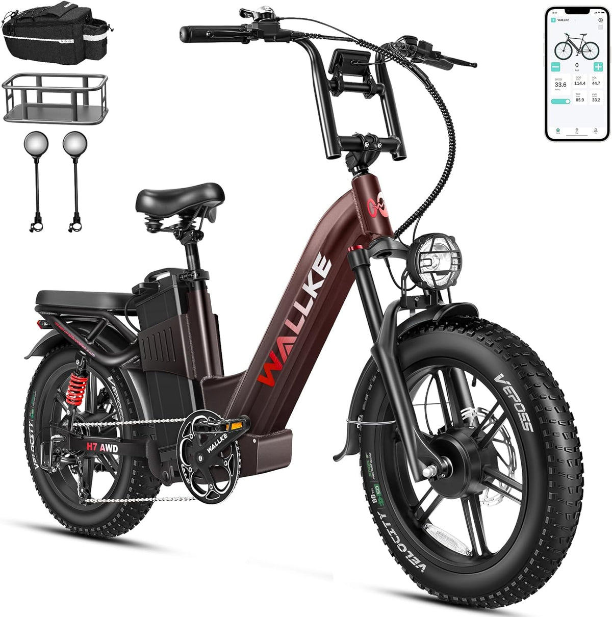 Wallke H7 step-thru electric bike Canada product image