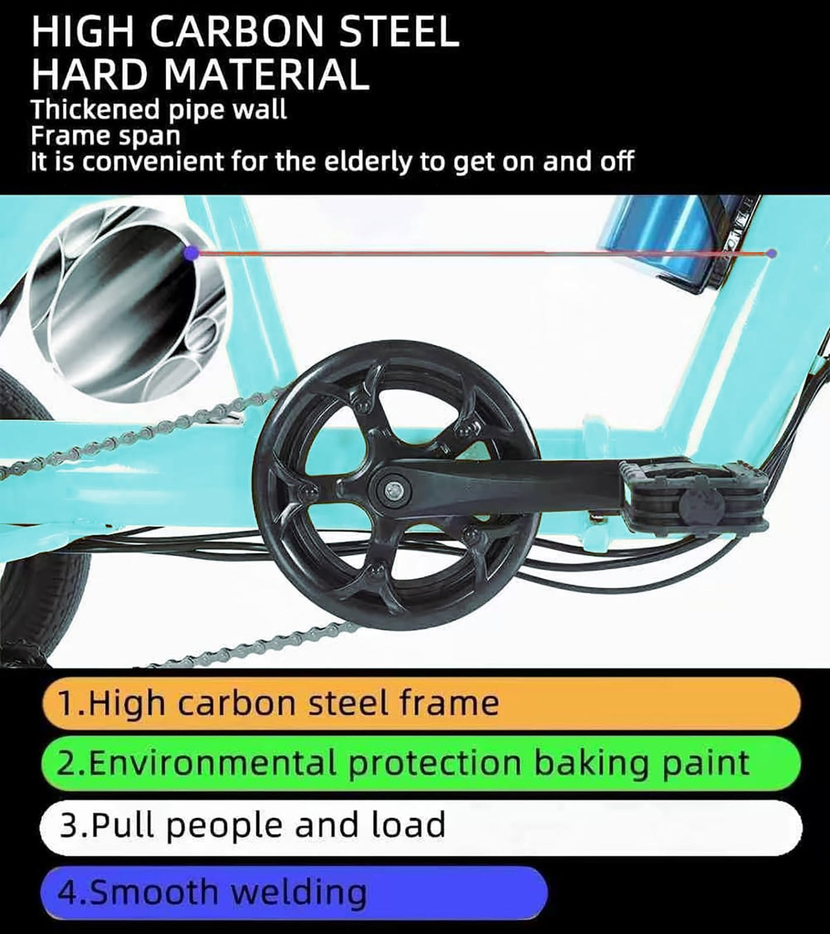 SKEKECIE Folding Electric Tricycle – 3-Wheel E-Bike Canada