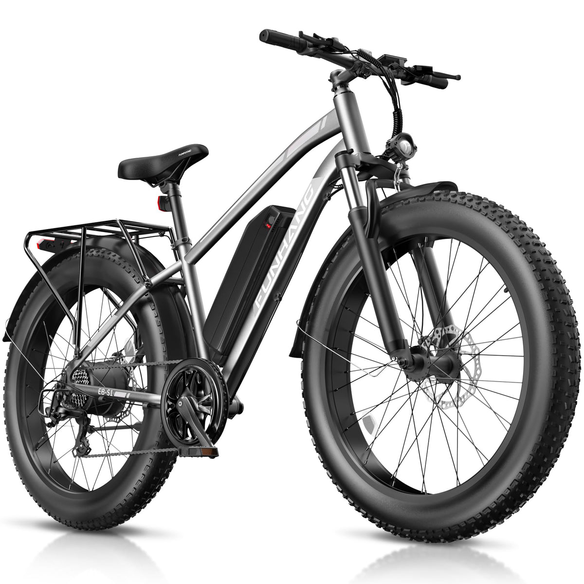 Funhang EB-S1 Electric Fat Tire Bike – 1000W Motor, 60 Mile Range, All-Terrain, Built for Canadian Winters