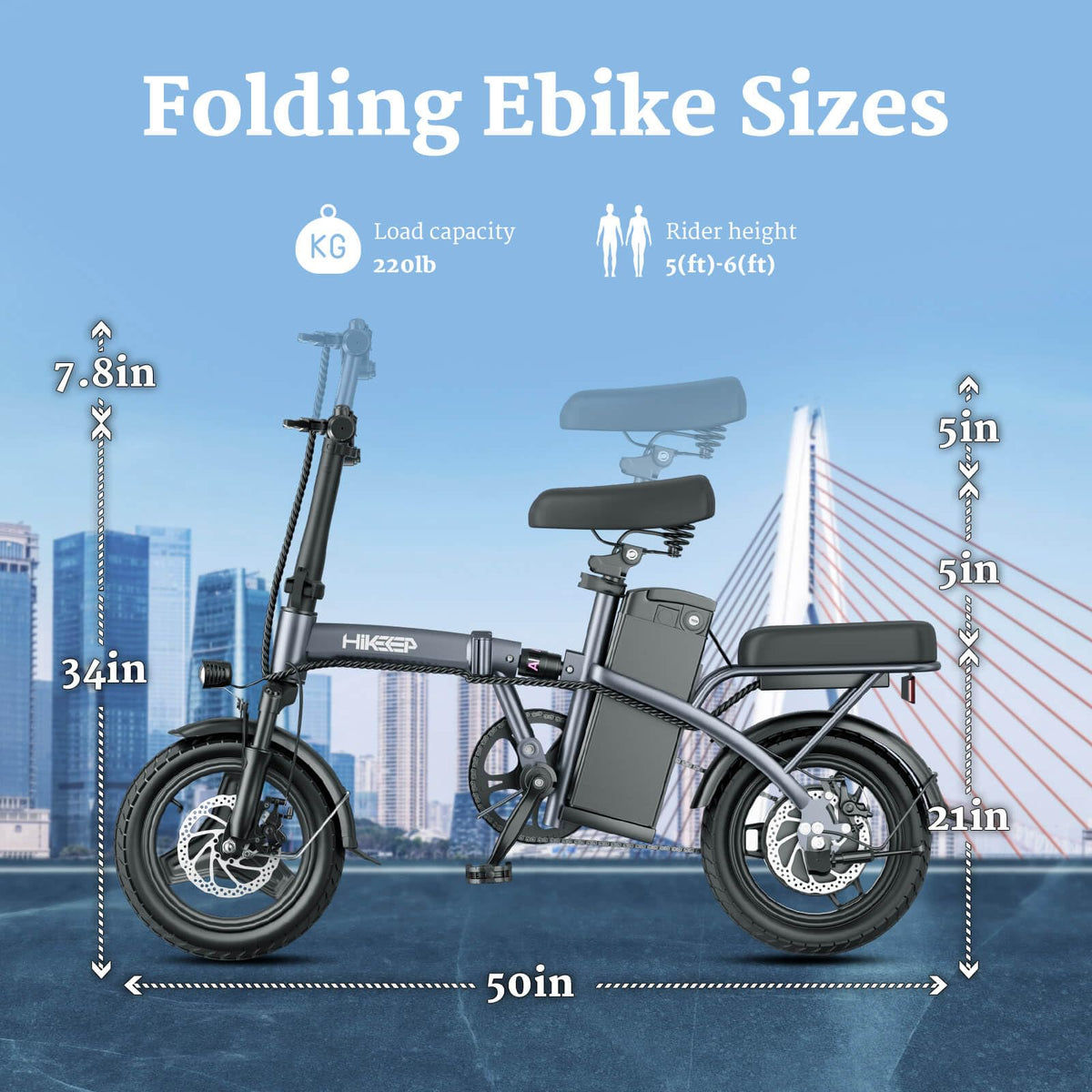 HiKeep D1 Folding Electric Bike 500W – Canada