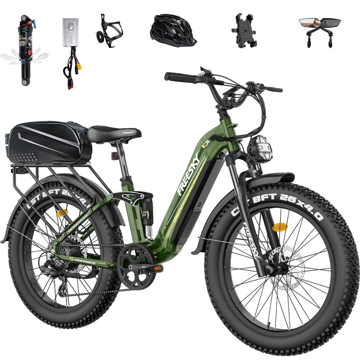 FREESKY Wild Cat Pro Electric Bike – Fat Tire E-Bike 1800W (Canada)