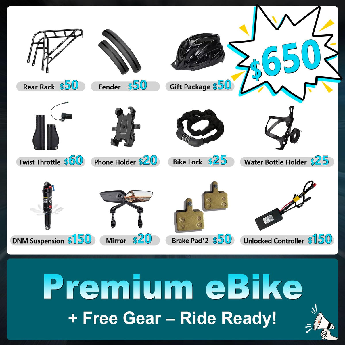 FREESKY Wild Cat Pro Electric Bike – Fat Tire E-Bike 1800W (Canada)