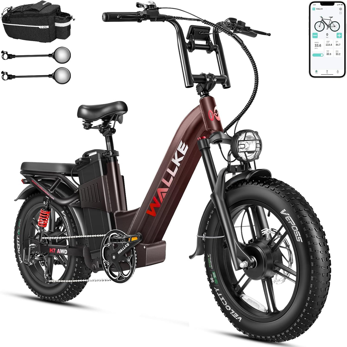 Wallke H7 front suspension detail Canada
