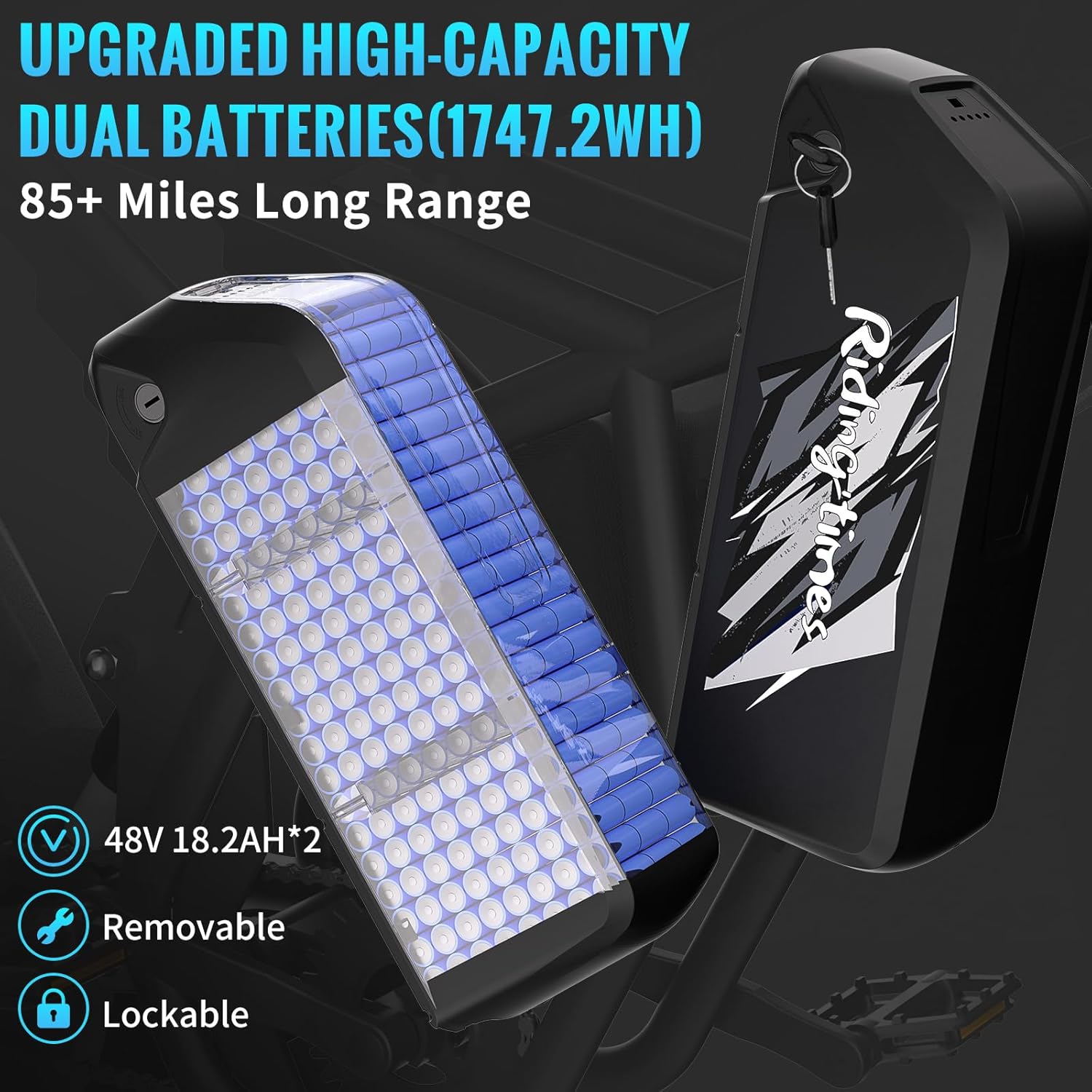 Bootime GT73 Electric Dirt Bike – Dual Battery 2400W Peak, Canada Edition