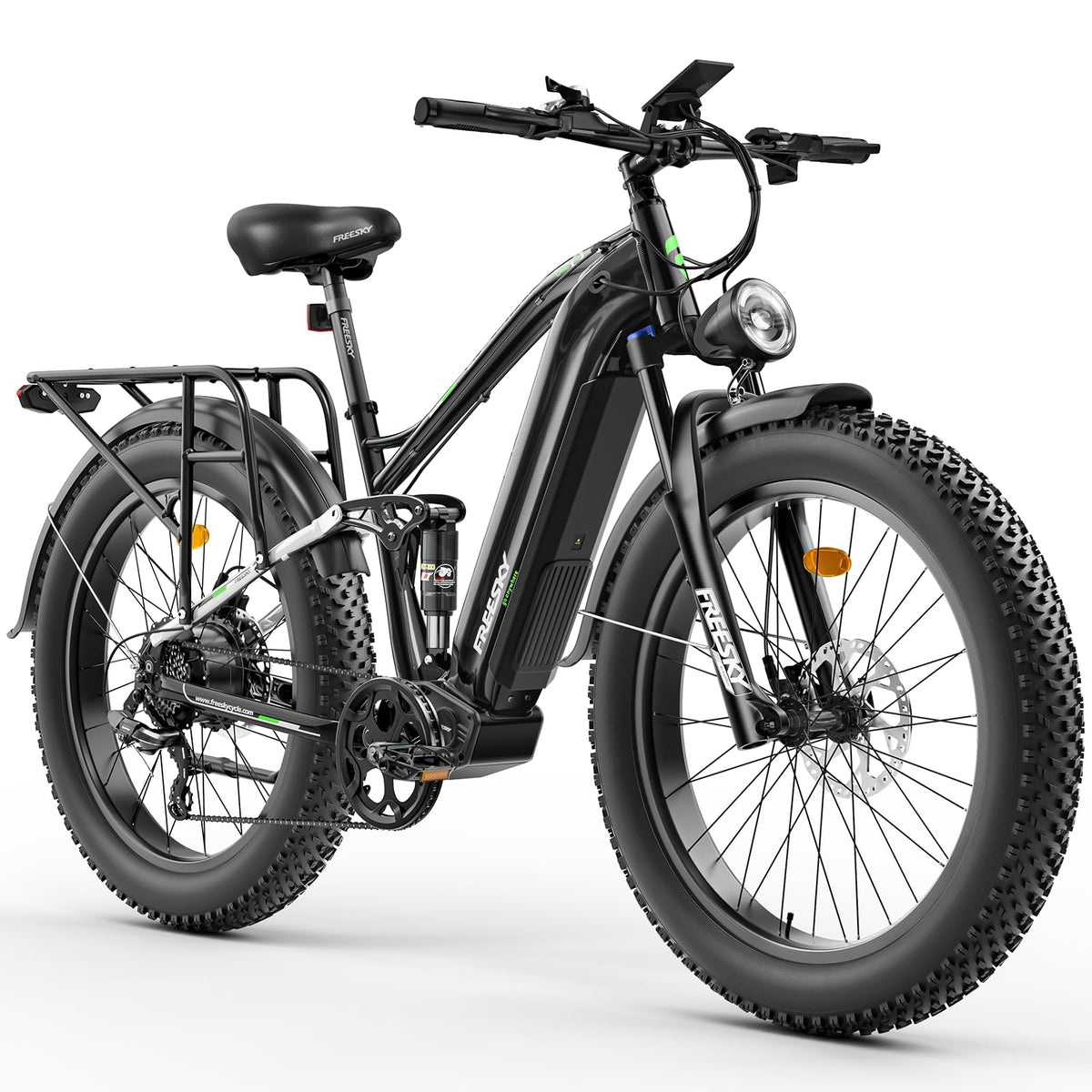 FREESKY Eurostar Ultra Electric Fat Tire Bike – 1000W, Full Suspension, Canada Edition