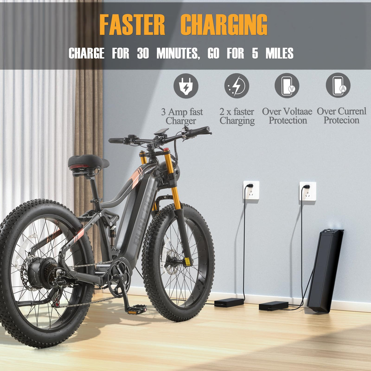 BIGUODIR 2000W Dual Motor Fat Tire E-Bike Canada