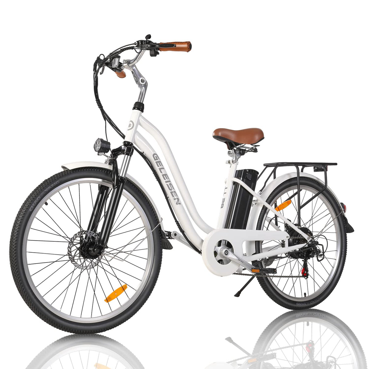 GELEISEN Step-Thru Electric Bike 26&quot; Commuter Canada