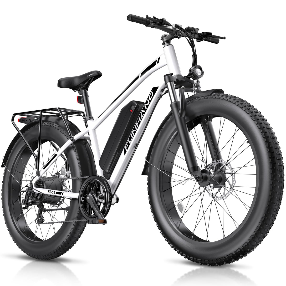 Funhang EB-S1 Electric Fat Tire Bike – 1000W Motor, 60 Mile Range, All-Terrain, Built for Canadian Winters