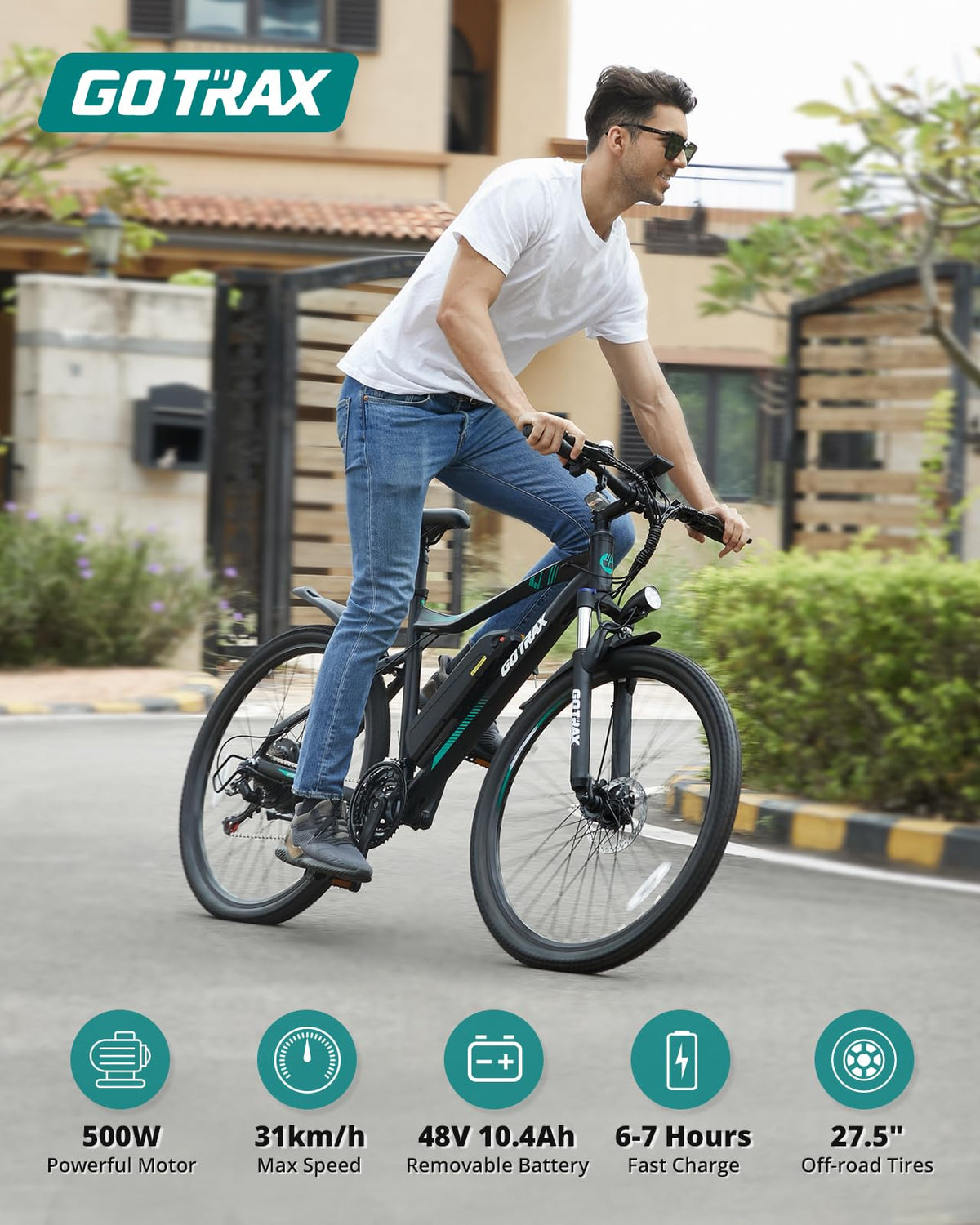 Gotrax EBE3 500W 27.5″ Electric Bike – Long-Range Commuter E-Bike Canada