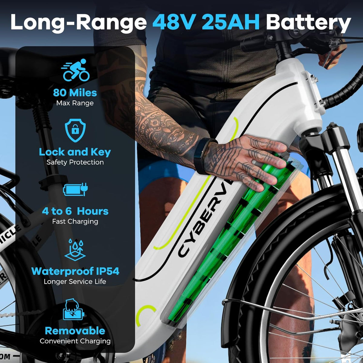 Cybervelo 1000W Electric Bike
