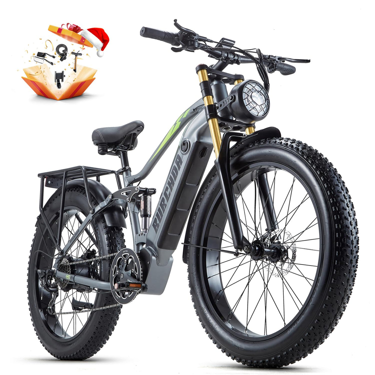 BIGUODIR 2000W Dual Motor Fat Tire E-Bike Canada