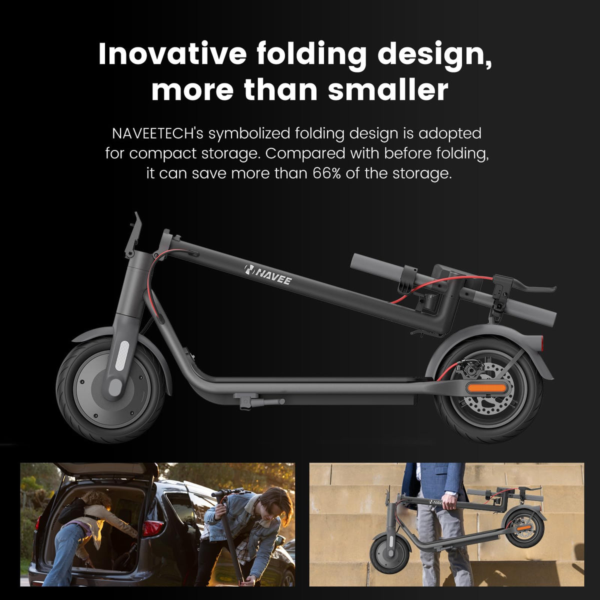 NAVEE V25 Electric Scooter – Foldable Commuter E-Scooter Canada