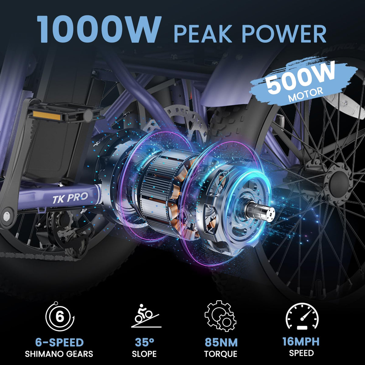 Mooncool TK1 Triciclo Eléctrico - El Mejor en Canadá