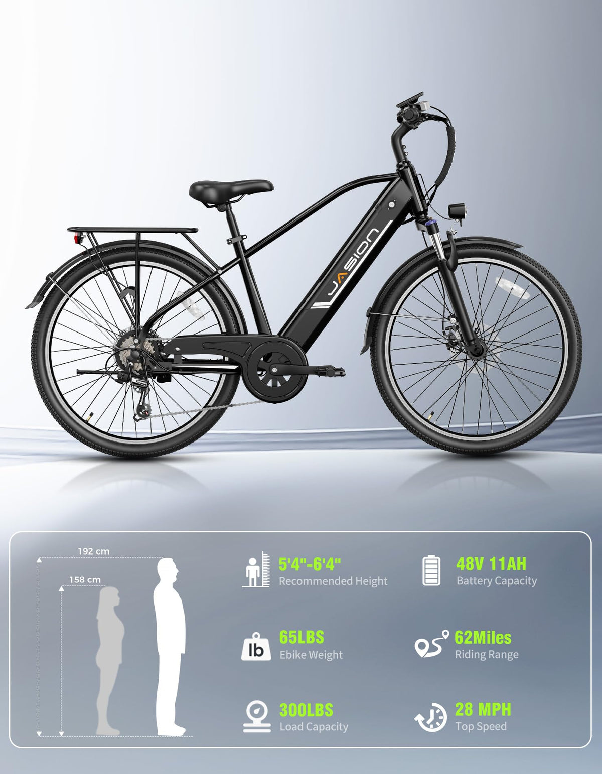 Jasion Roamer Electric Bike - Power in Canada