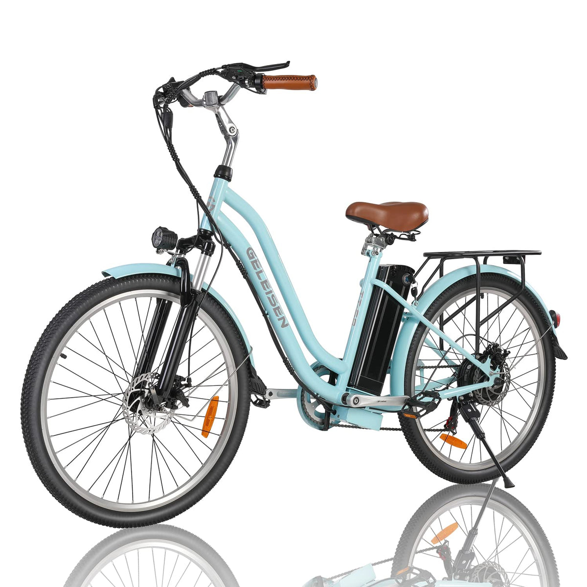 GELEISEN Step-Thru Electric Bike 26&quot; Commuter Canada