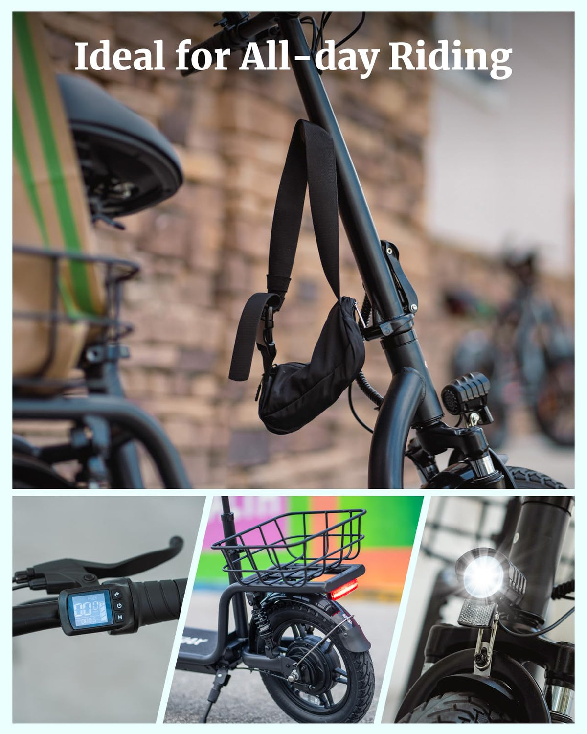 Gotrax Astro Electric Scooter – 350W Motor, 25km/h Speed, 30km Range, Foldable, Comfortable Ride in Canada