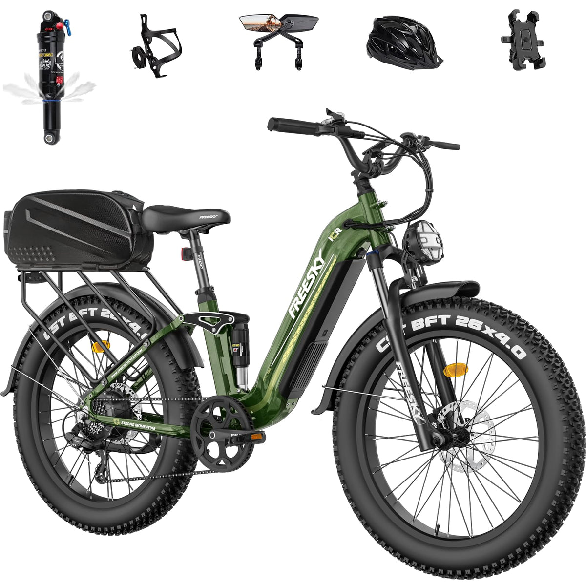 FREESKY Wild Cat Pro Electric Bike – Fat Tire E-Bike 1800W (Canada)