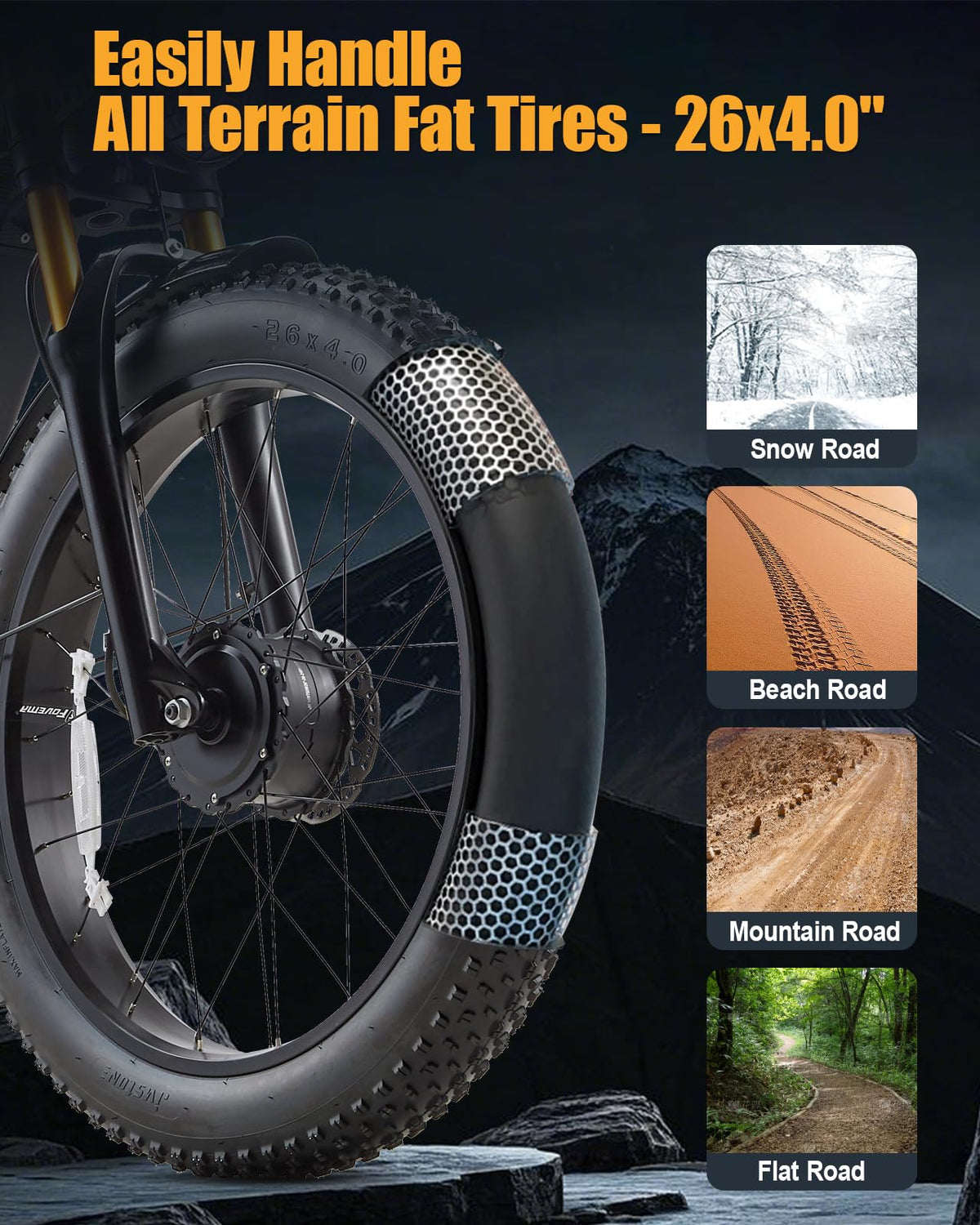 BIGUODIR 2000W Dual Motor Fat Tire E-Bike Canada