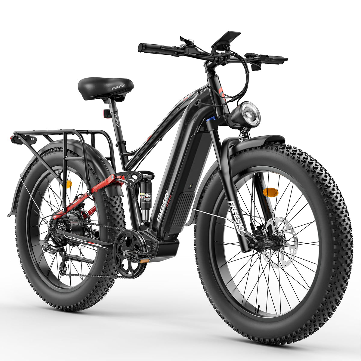 FREESKY Eurostar Ultra Electric Fat Tire Bike – 1000W, Full Suspension, Canada Edition