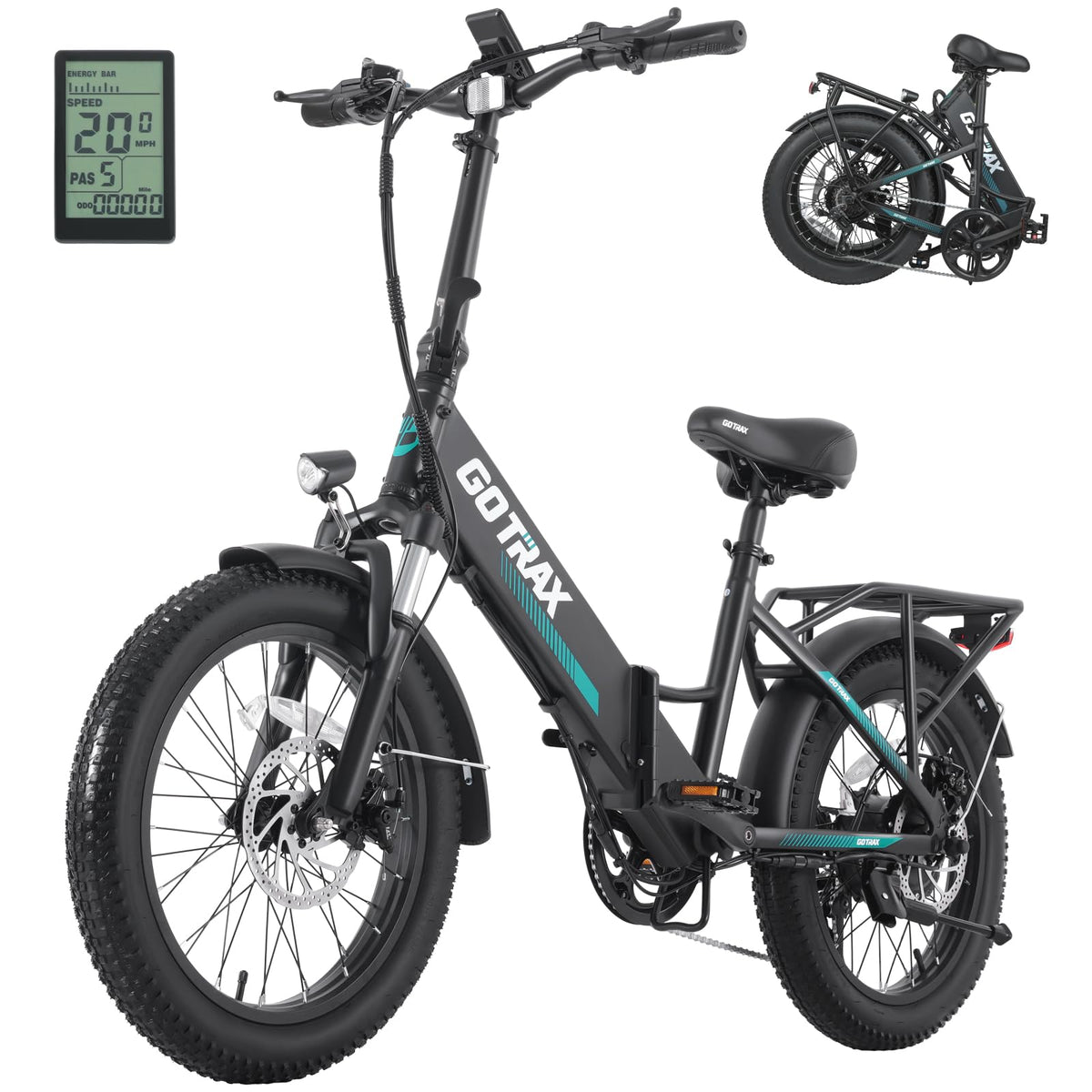 Gotrax R2 Folding Electric Bike – 500W, 64 km Range, Compact E-Bike for Canada