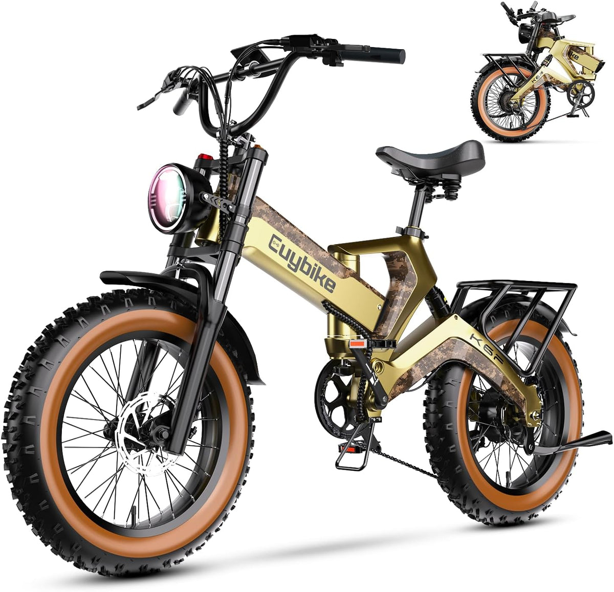 Euybike 2000W Folding Electric Bike 48V 25Ah Canada