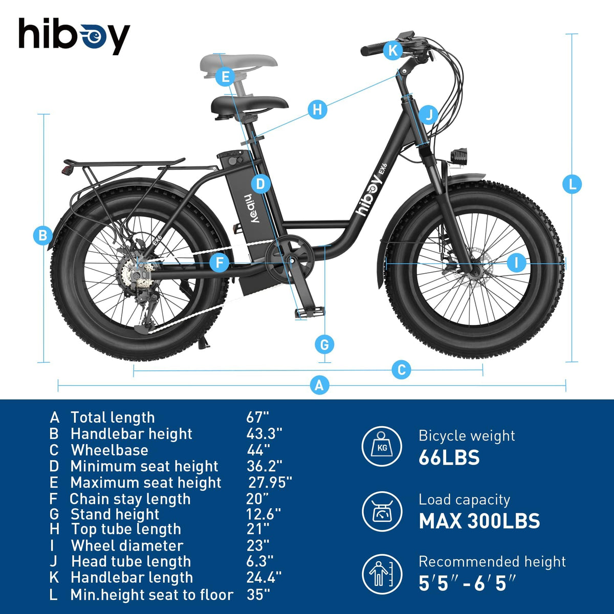 Hiboy EX6 Step-Thru E-Bike 960W Peak | In Stock Canada