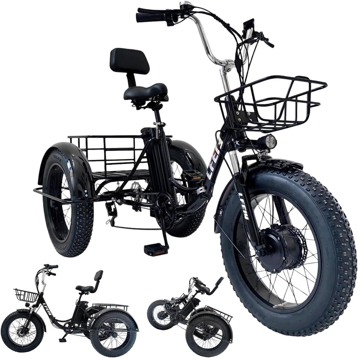 SKEKECIE Electric Tricycle Adults – 3-Wheel E-Bike Canada