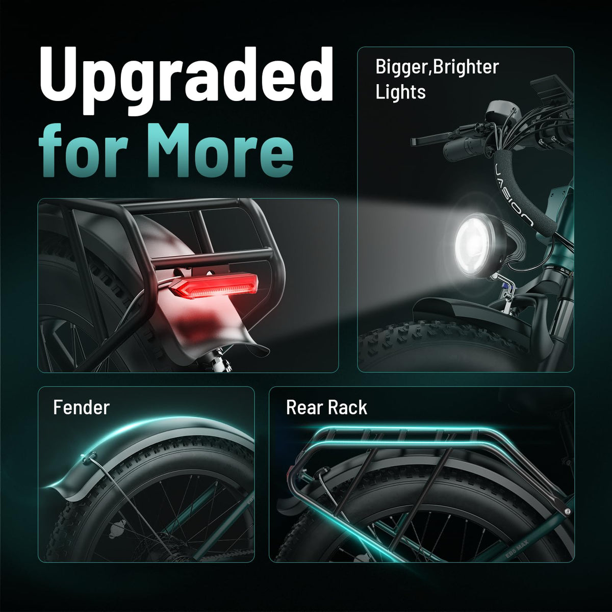 Jasion EB5 MAX Electric Bike – Fat Tire E-Bike Canada