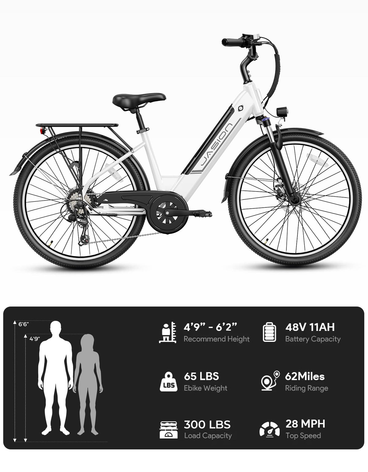 Jasion Roamer ST E-Bike Canada - Power Your Ride!