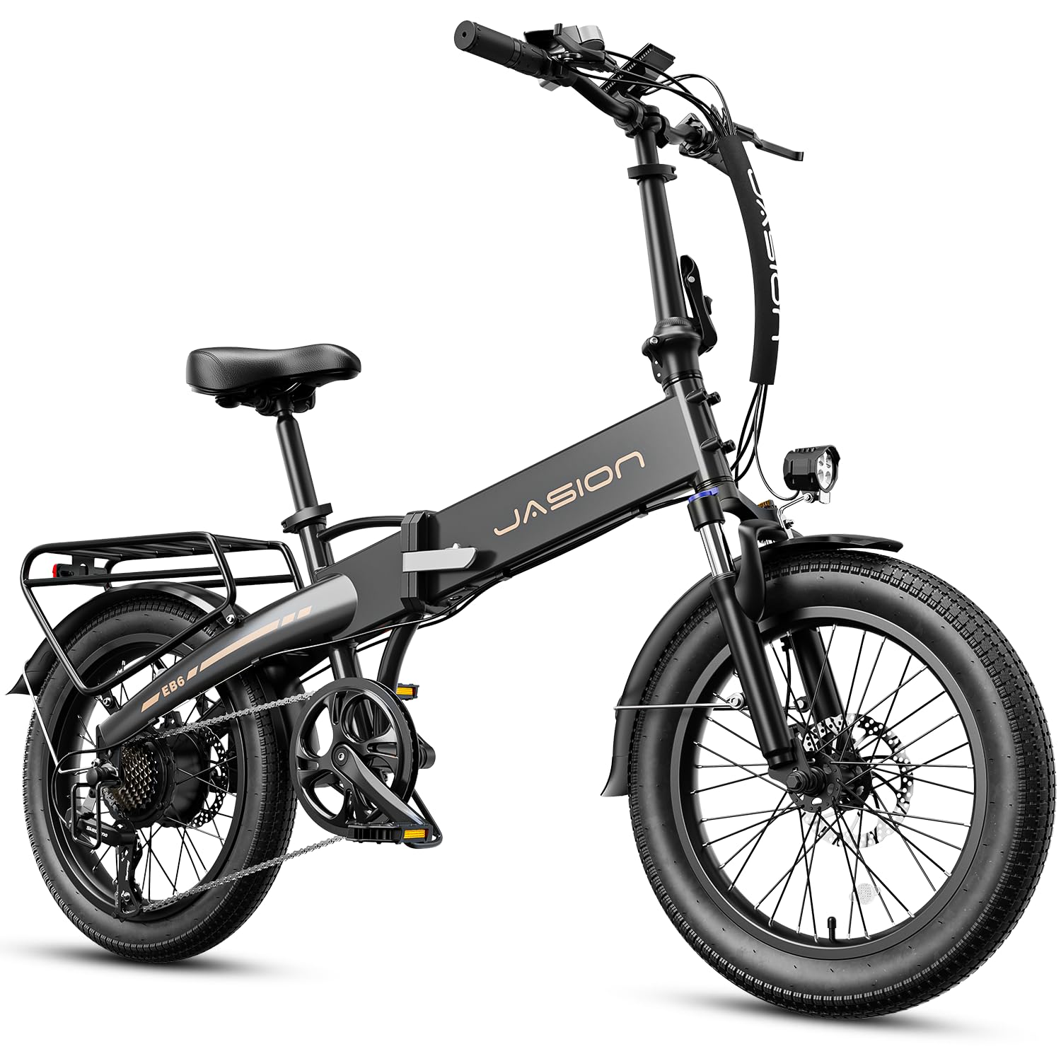 Jasion EB6 Folding Electric Bike – 500W Fat Tire Canada