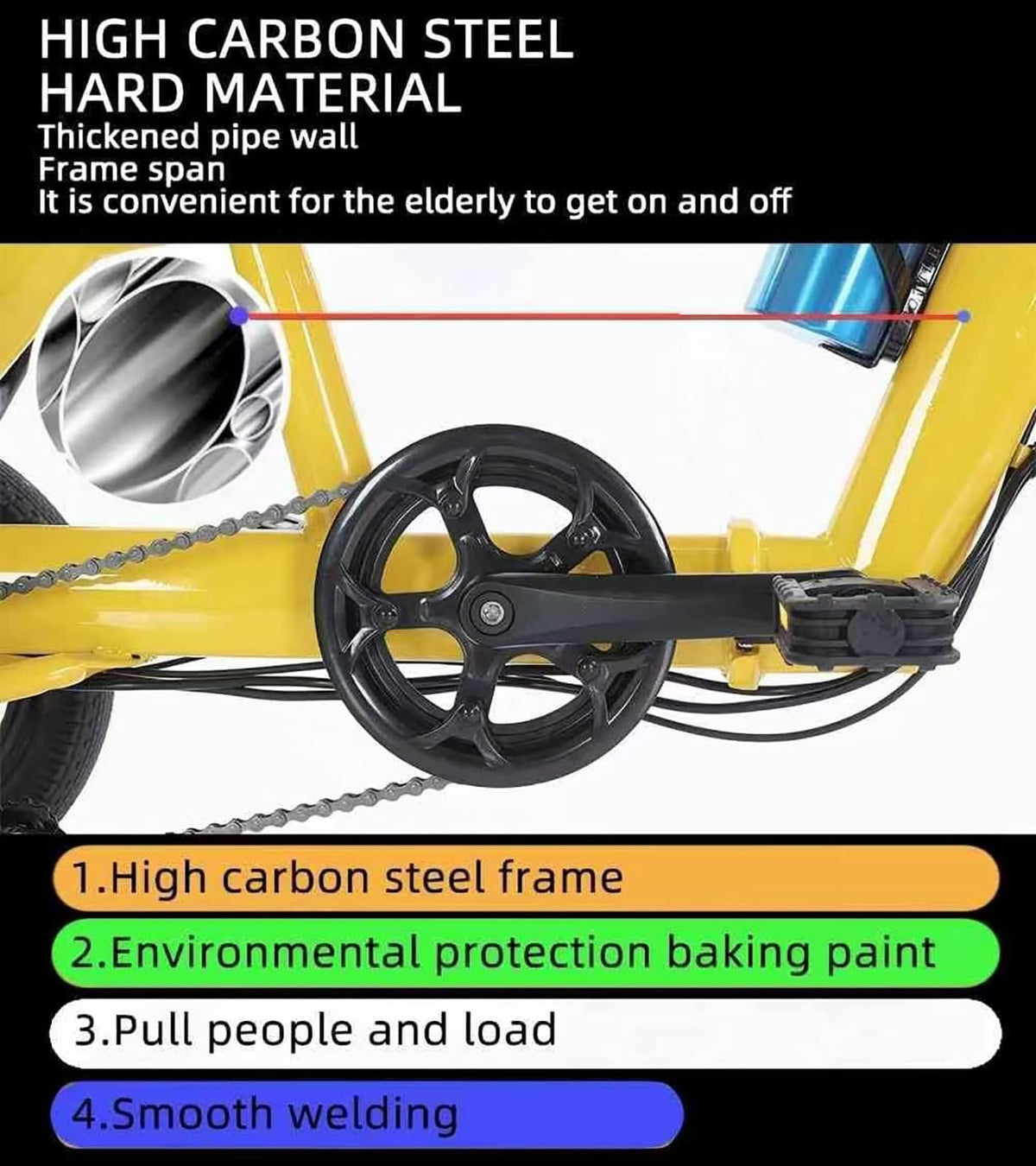 SKEKECIE Folding Electric Tricycle – 3-Wheel E-Bike Canada