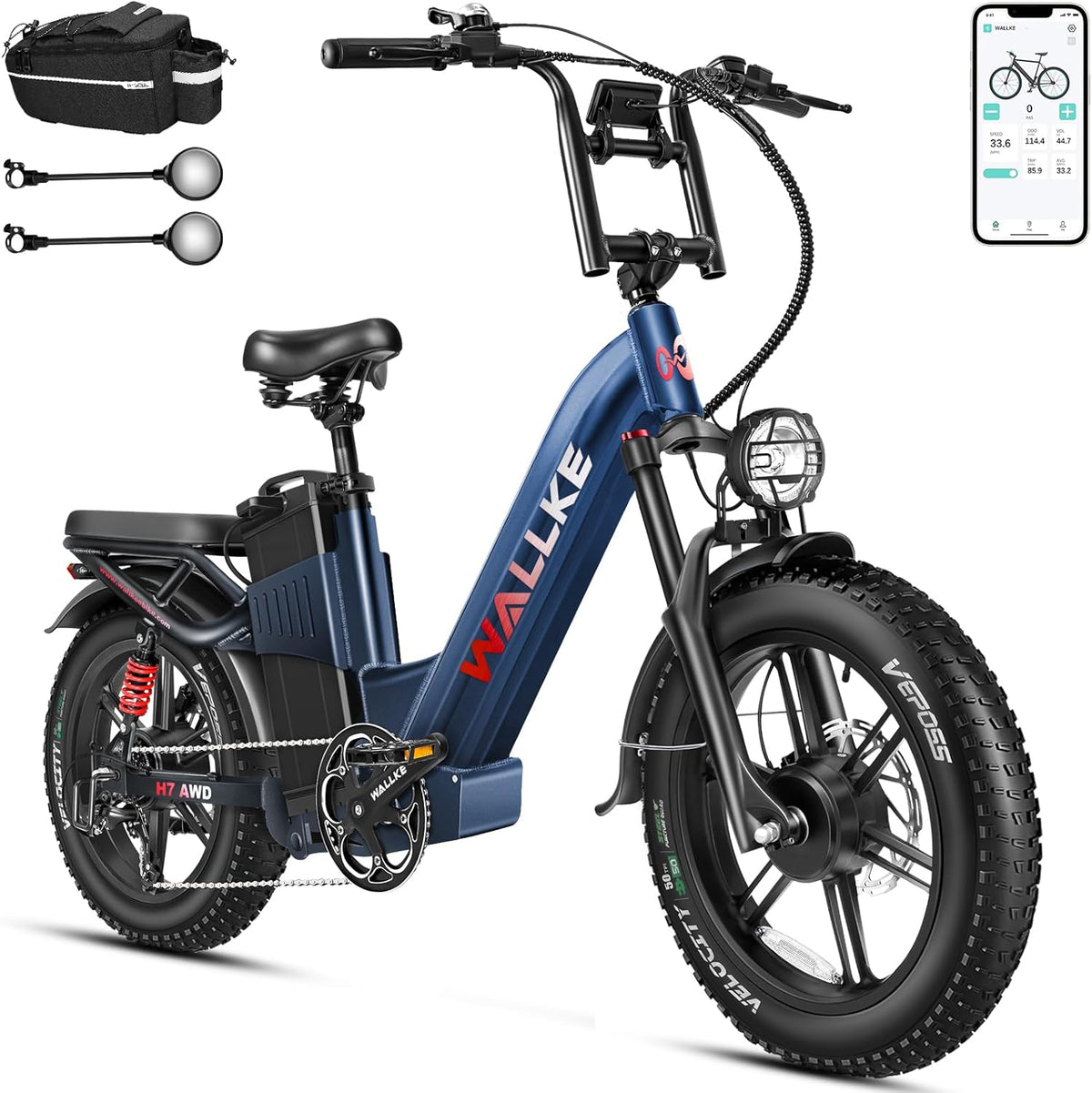 Wallke H7 battery and motor detail Canada