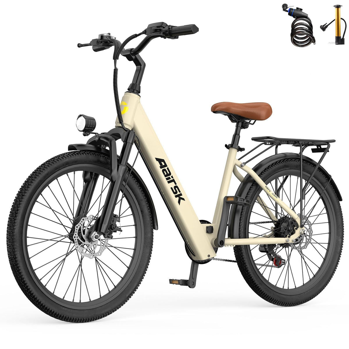Aairsk SU7 750W Peak 36V 13Ah Electric Bike – Compact Long-Range City Commuter E-Bike Canada