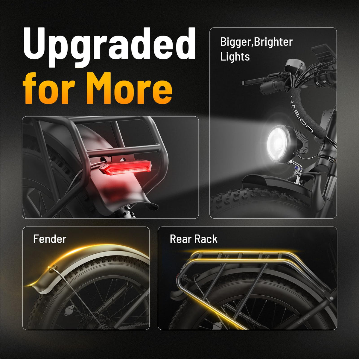 Jasion EB5 MAX Electric Bike – Fat Tire E-Bike Canada