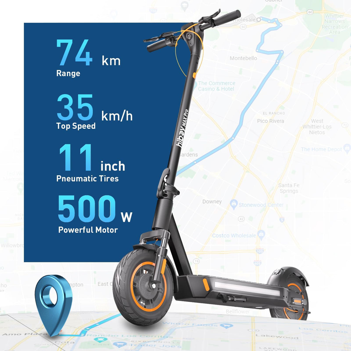 Hiboy MAX Pro Electric Scooter (500W) – Canadian Stock &amp; Fast Shipping