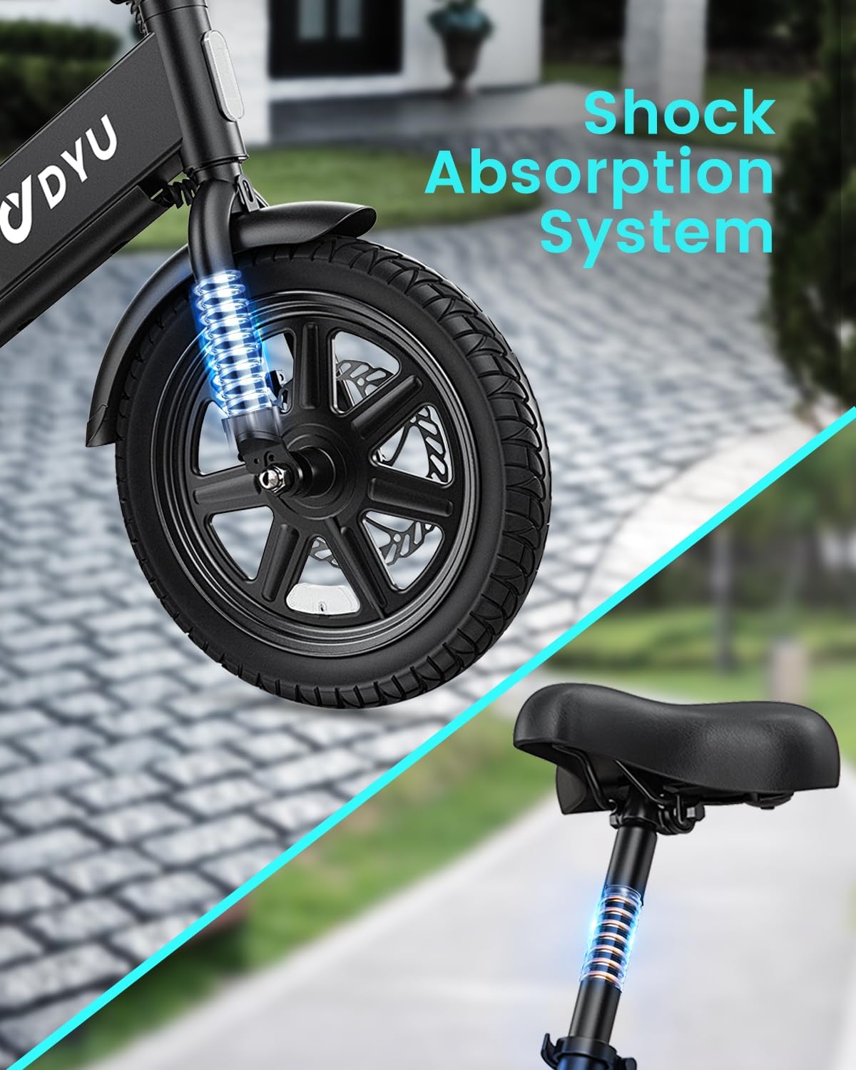 DYU D3F Folding Electric Bike – Compact Commuter E-Bike Canada